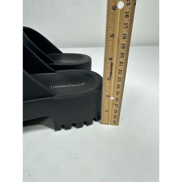 Free People X Jeffrey Campbell Bae Platform Mules Black NIB Size 8  Chunky Clogs - Picture 4 of 12